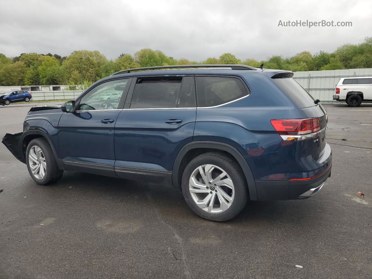 2021 Volkswagen Atlas Se Blue vin: 1V2KR2CA8MC546501