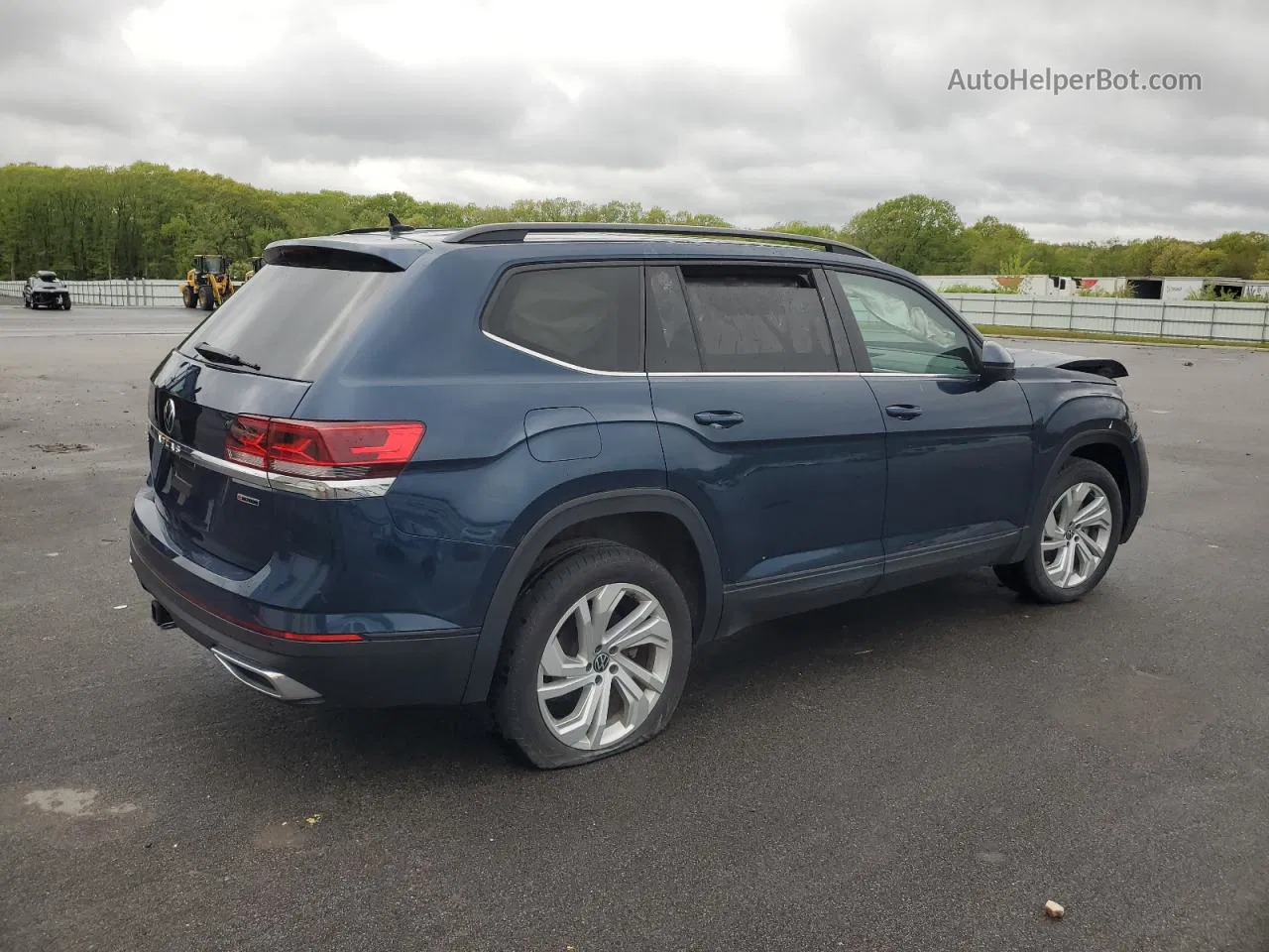 2021 Volkswagen Atlas Se Blue vin: 1V2KR2CA8MC546501