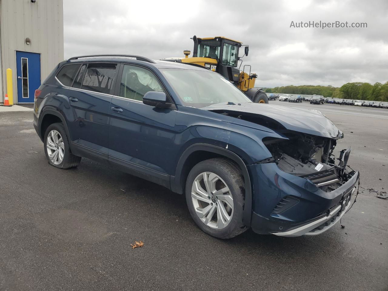 2021 Volkswagen Atlas Se Blue vin: 1V2KR2CA8MC546501