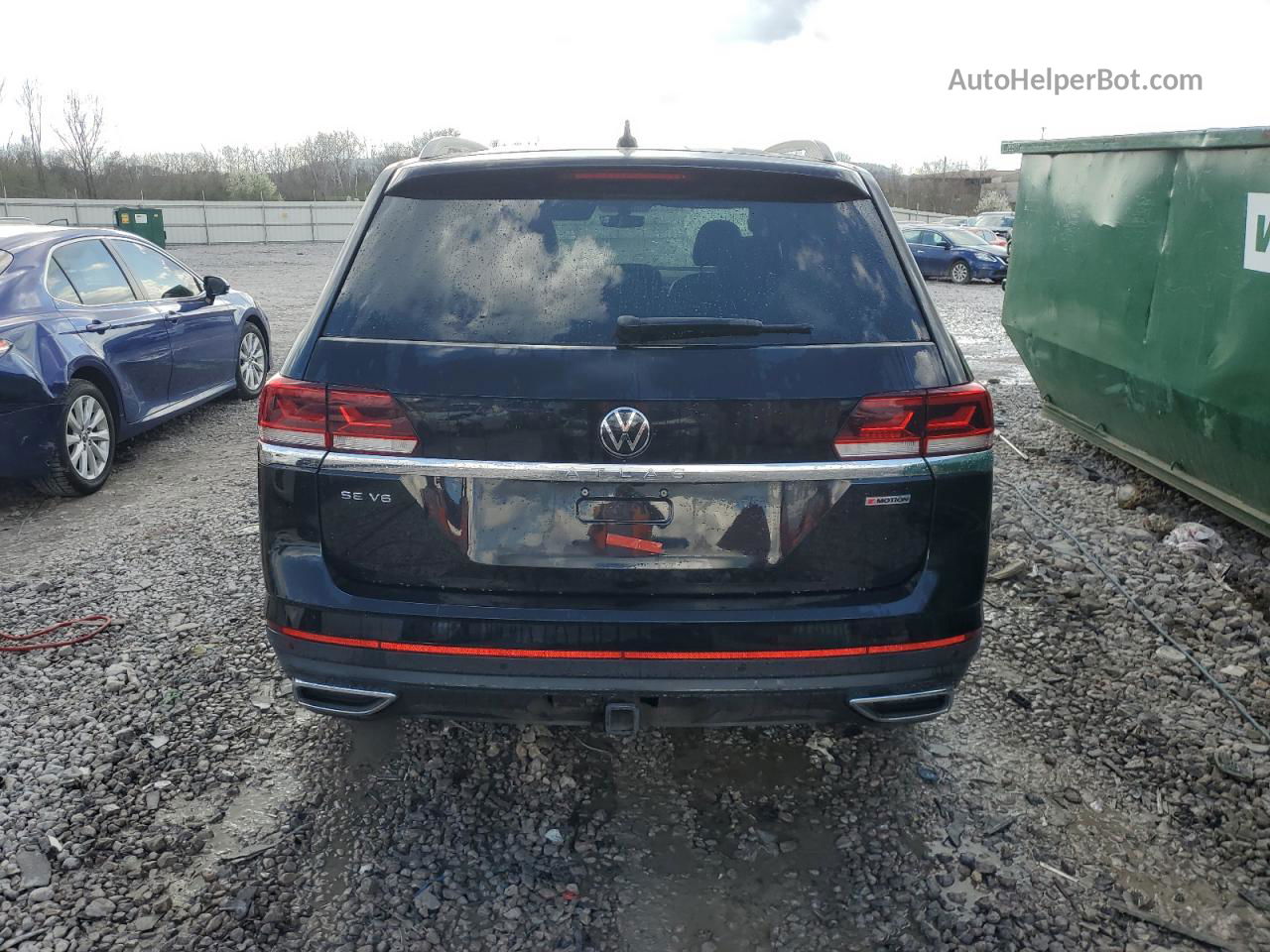 2021 Volkswagen Atlas Se Black vin: 1V2KR2CA8MC557398