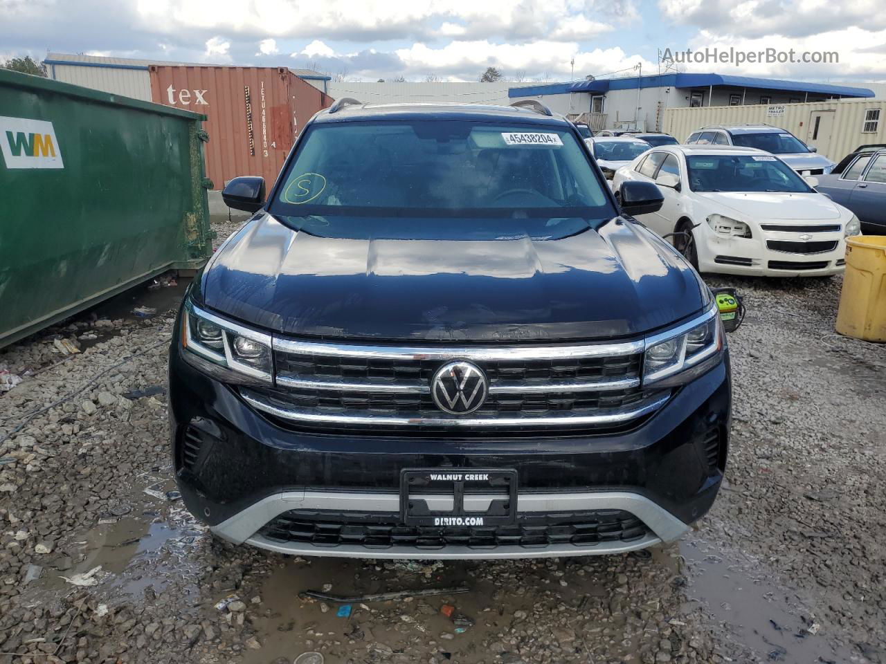 2021 Volkswagen Atlas Se Black vin: 1V2KR2CA8MC557398