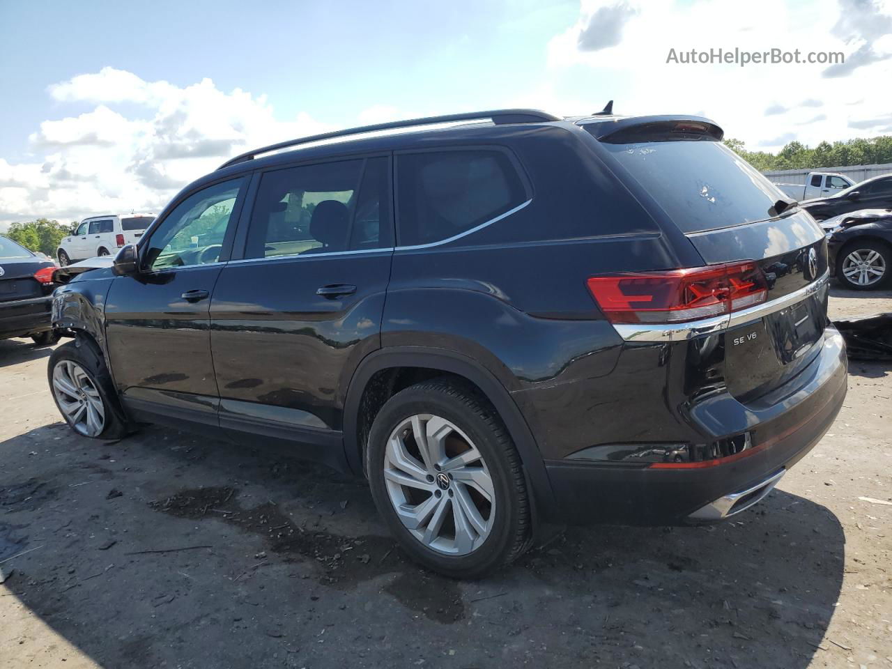 2021 Volkswagen Atlas Se Черный vin: 1V2KR2CA8MC603571