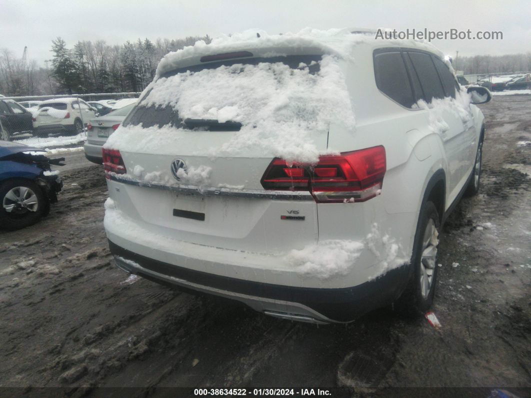 2018 Volkswagen Atlas 3.6l V6 Se White vin: 1V2KR2CA9JC505886