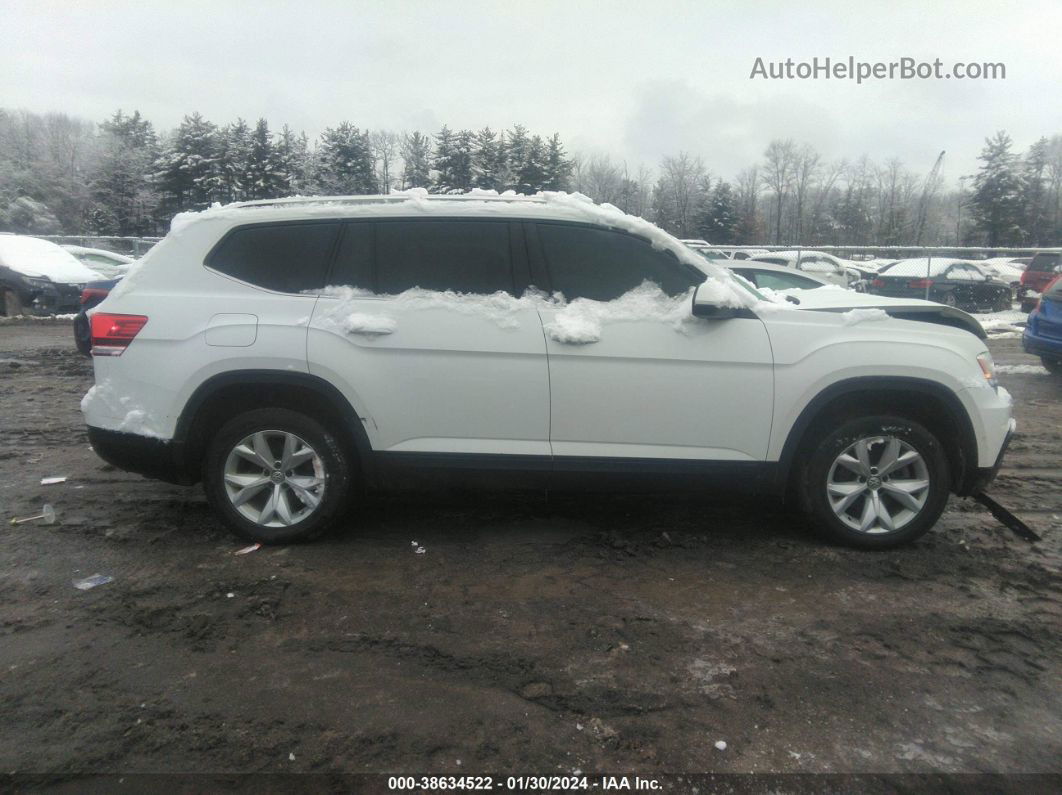 2018 Volkswagen Atlas 3.6l V6 Se White vin: 1V2KR2CA9JC505886