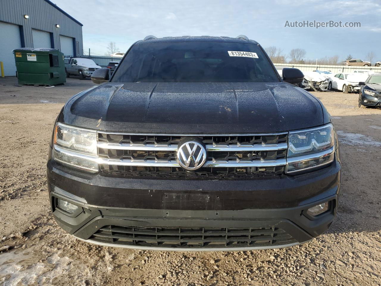 2018 Volkswagen Atlas Se Black vin: 1V2KR2CA9JC513244