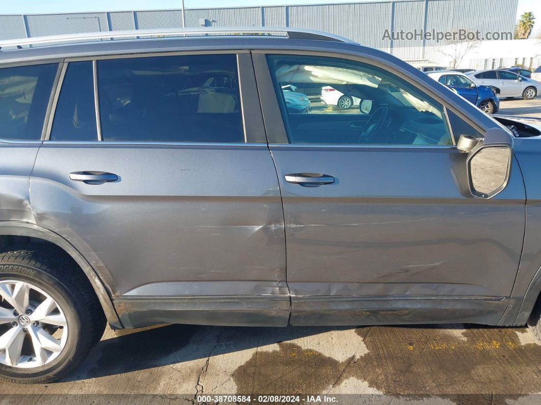 2018 Volkswagen Atlas 3.6l V6 Se Gray vin: 1V2KR2CA9JC551346