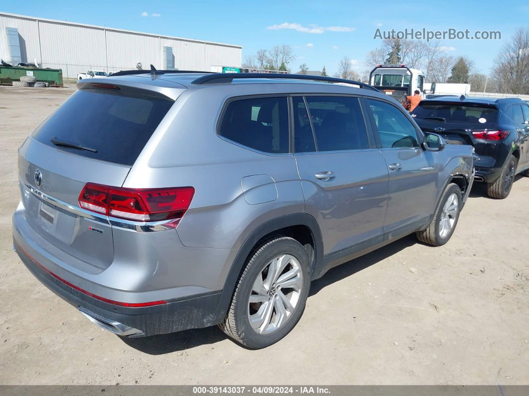 2021 Volkswagen Atlas 3.6l V6 Se W/technology Silver vin: 1V2KR2CA9MC607645