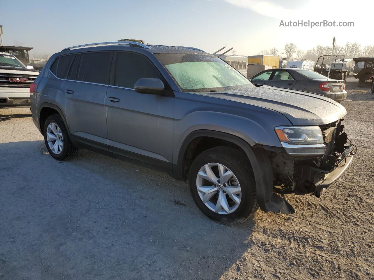 2018 Volkswagen Atlas Se Gray vin: 1V2KR2CAXJC566227