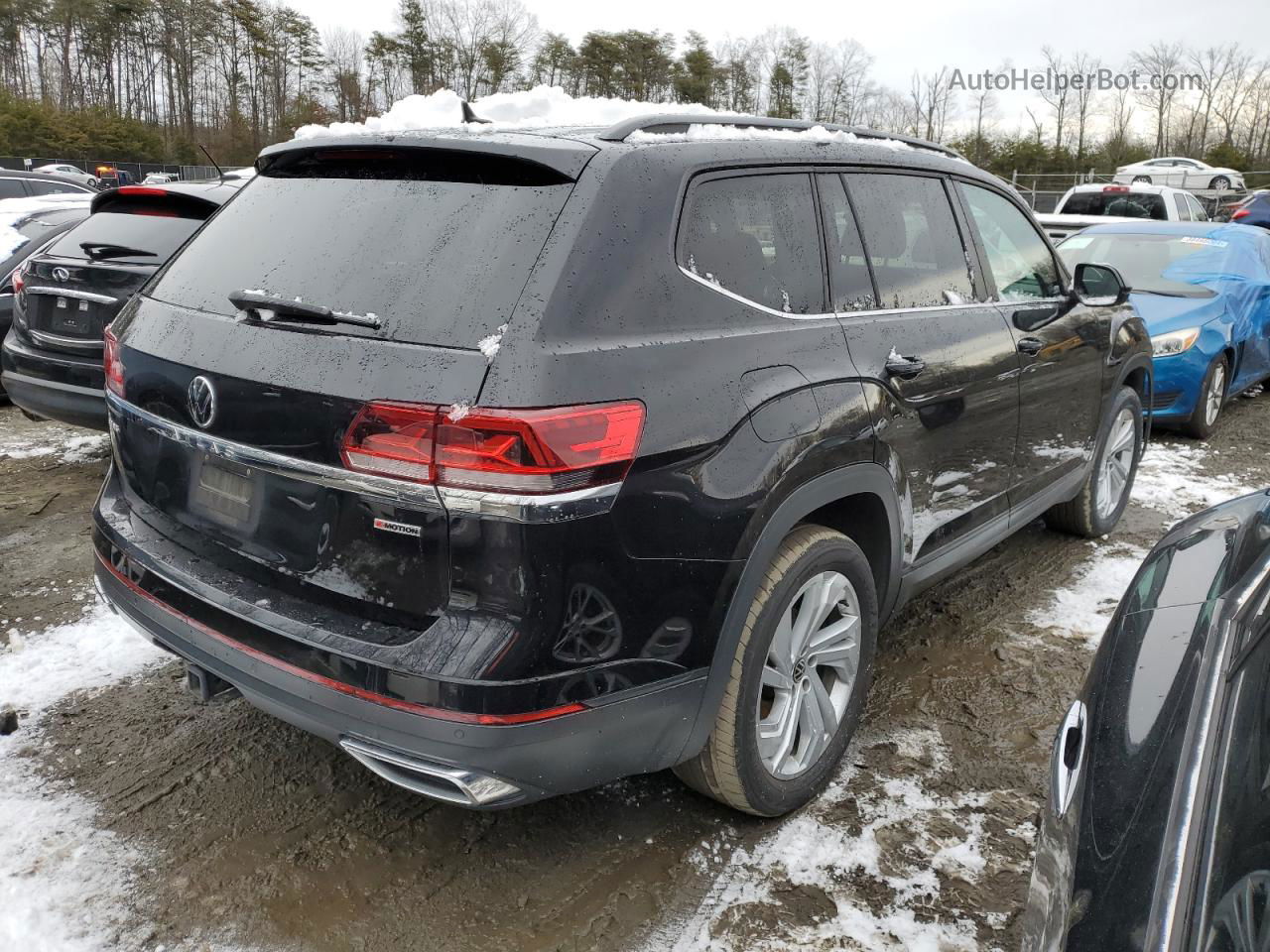 2021 Volkswagen Atlas Se Black vin: 1V2KR2CAXMC538061