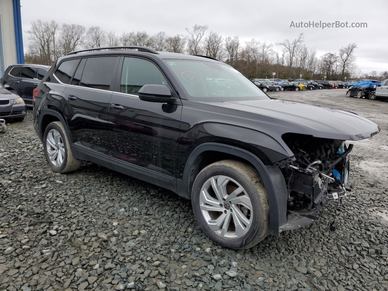 2021 Volkswagen Atlas Se Black vin: 1V2KR2CAXMC538061