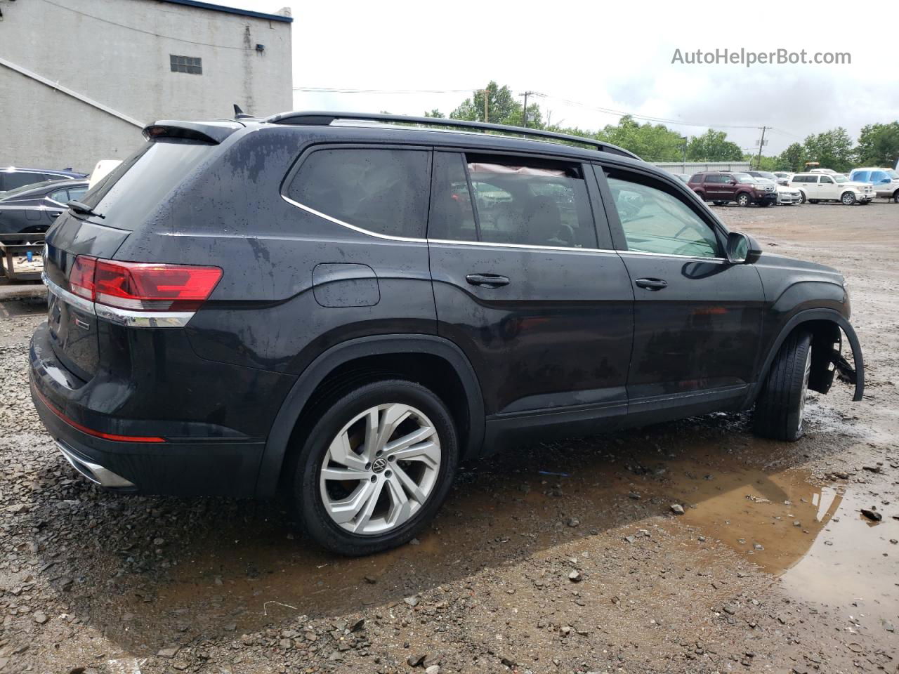 2021 Volkswagen Atlas Se Черный vin: 1V2KR2CAXMC607718