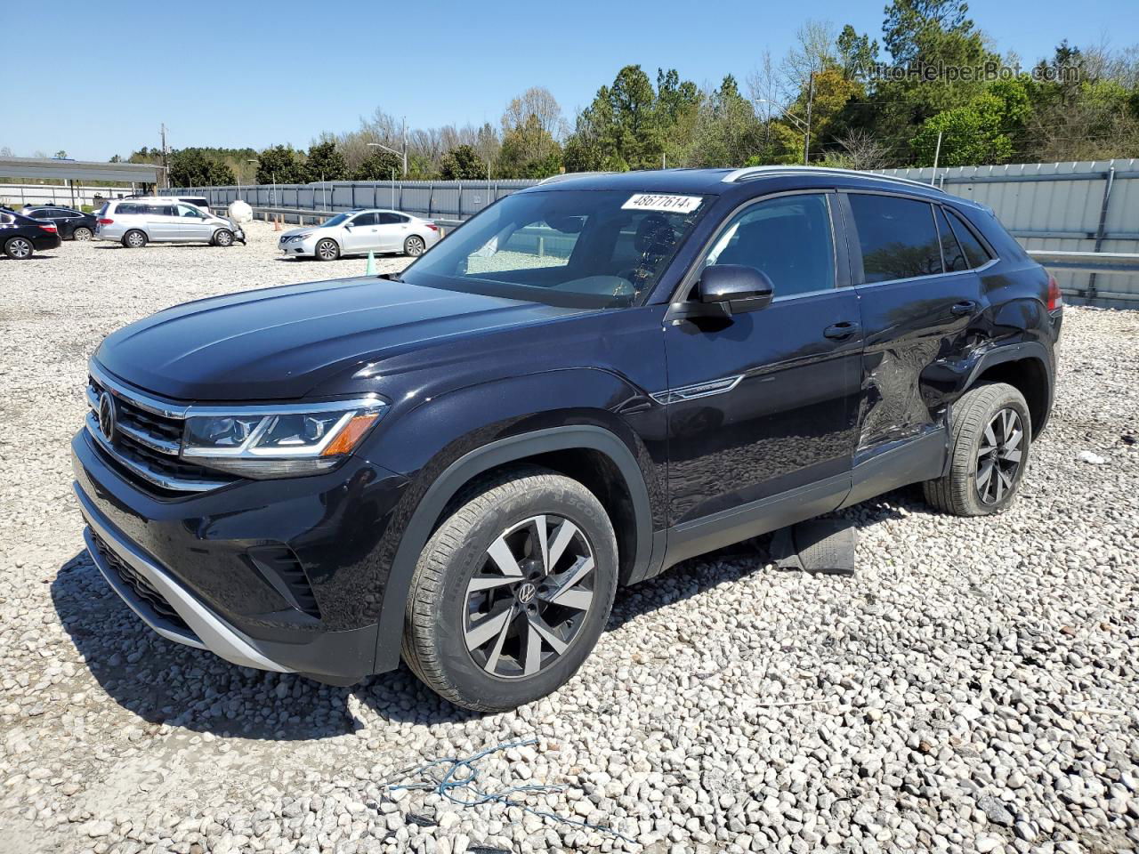 2021 Volkswagen Atlas Cross Sport Se Black vin: 1V2LC2CA2MC208274