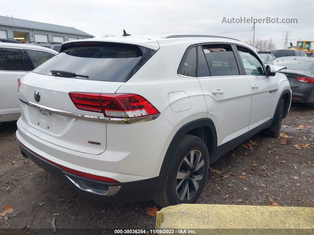 2021 Volkswagen Atlas Cross Sport 2.0t Se White vin: 1V2LC2CA9MC200186