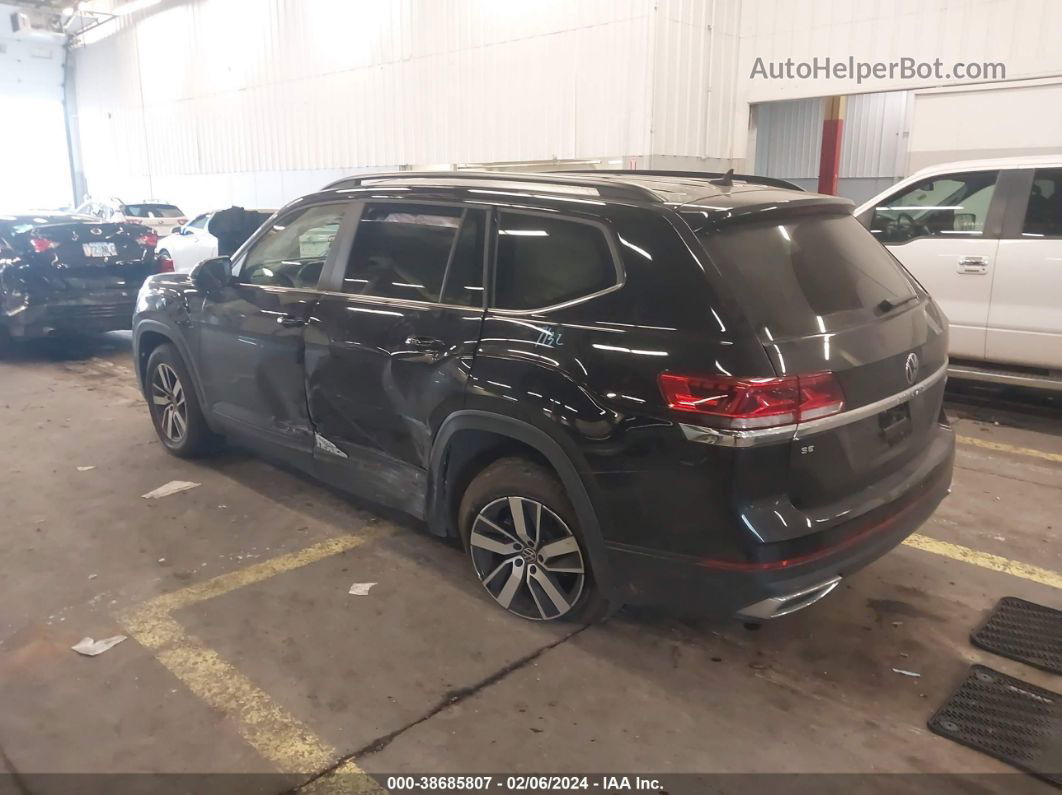 2021 Volkswagen Atlas 2.0t Se Black vin: 1V2LP2CA0MC518735