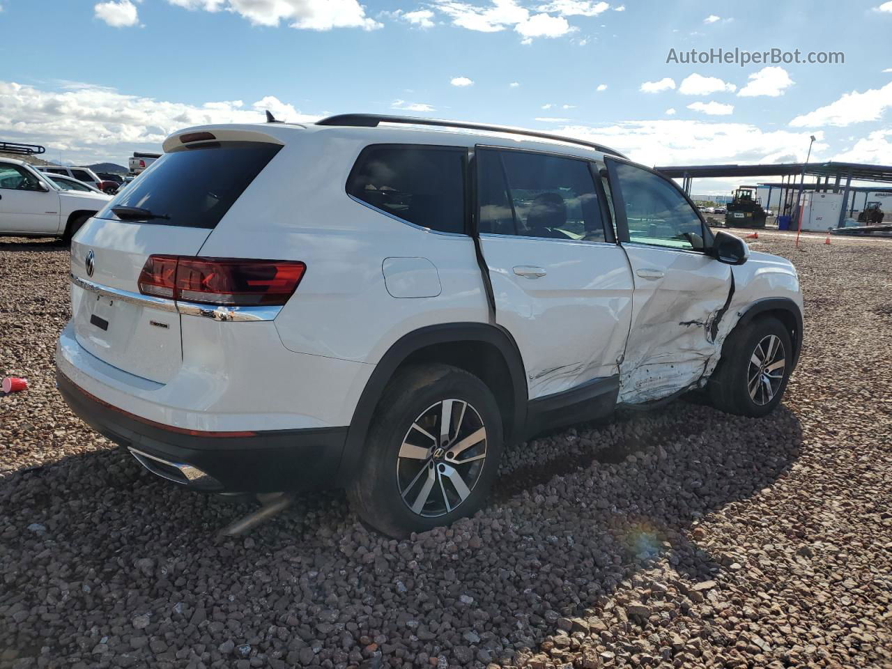 2021 Volkswagen Atlas Se White vin: 1V2LP2CA3MC512377