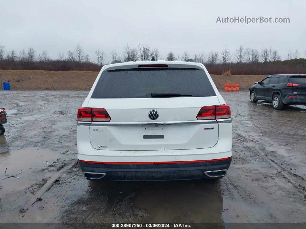 2021 Volkswagen Atlas 2.0t Se White vin: 1V2LP2CA5MC506144