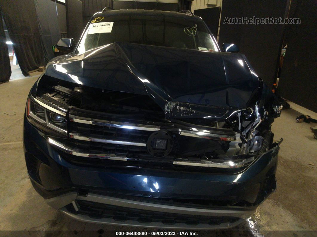 2021 Volkswagen Atlas 2.0t Se Темно-синий vin: 1V2LP2CA8MC522337