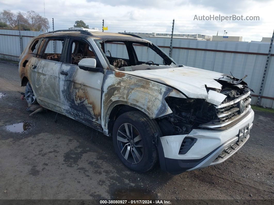 2021 Volkswagen Atlas 2.0t Se White vin: 1V2LP2CA9MC513386