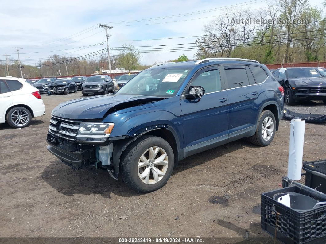 2018 Volkswagen Atlas 3.6l V6 Se/3.6l V6 Se W/technology Dark Blue vin: 1V2LR2CA0JC583168