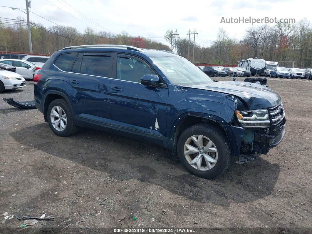 2018 Volkswagen Atlas 3.6l V6 Se/3.6l V6 Se W/technology Dark Blue vin: 1V2LR2CA0JC583168