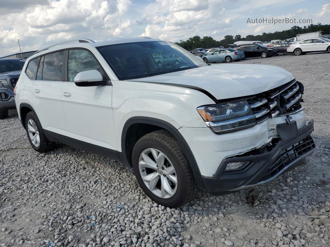 2018 Volkswagen Atlas Se White vin: 1V2LR2CA2JC517012