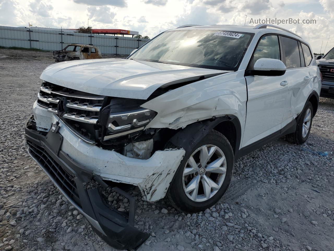 2018 Volkswagen Atlas Se White vin: 1V2LR2CA2JC517012