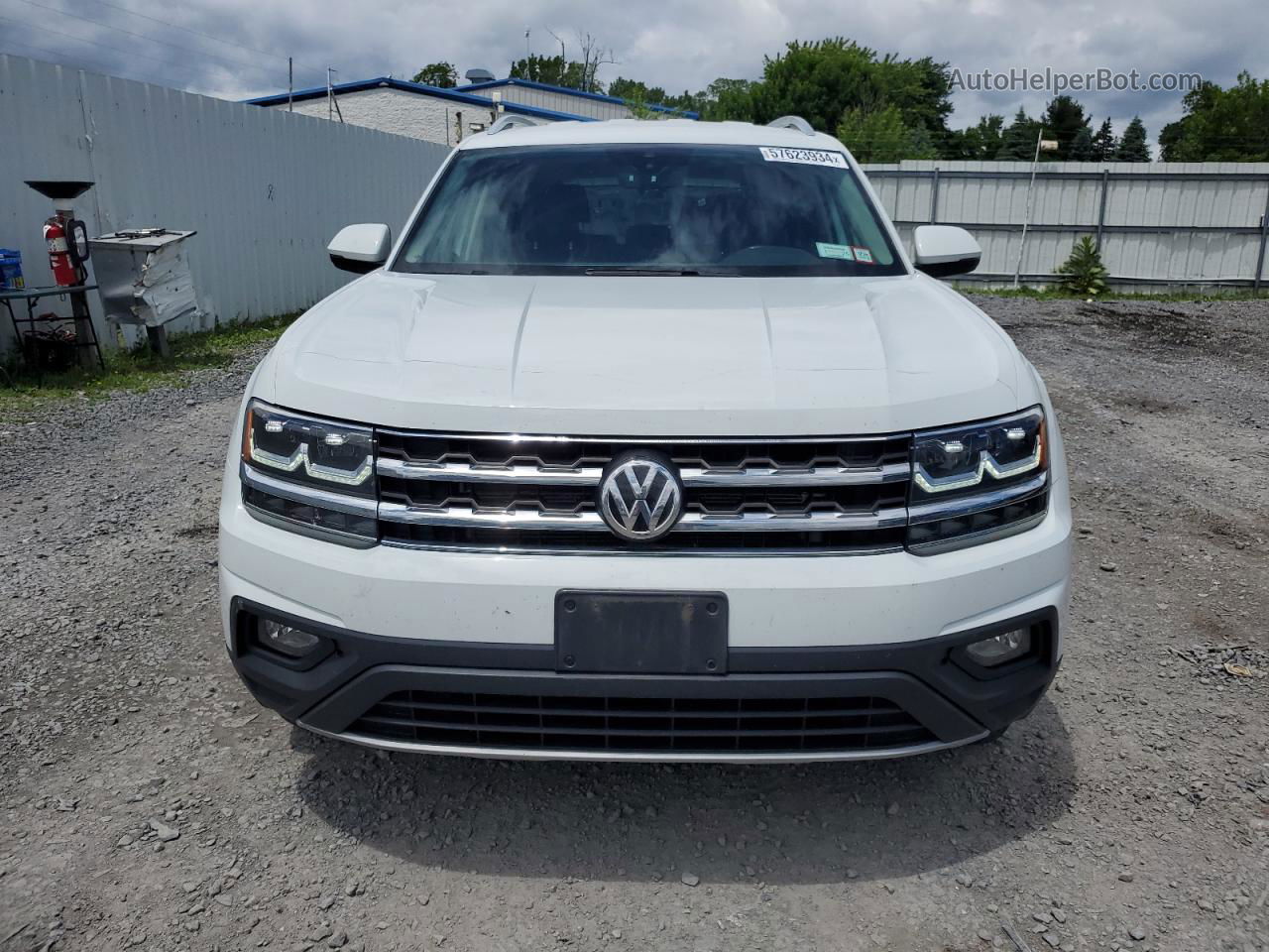 2018 Volkswagen Atlas Se White vin: 1V2LR2CA2JC526082