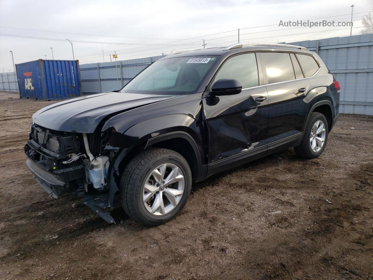 2018 Volkswagen Atlas Se Black vin: 1V2LR2CA2JC586217