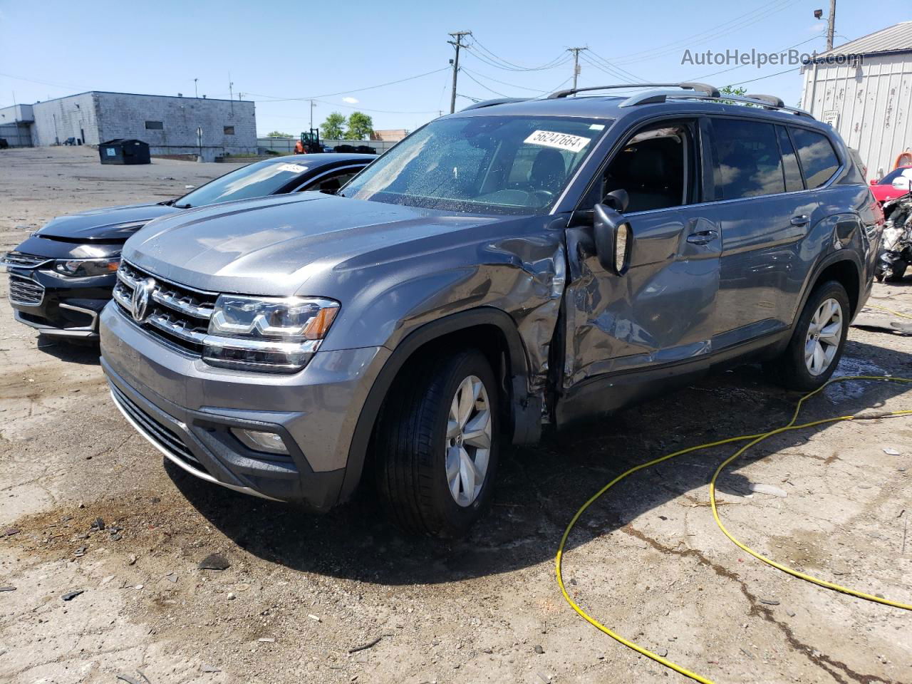 2018 Volkswagen Atlas Se Gray vin: 1V2LR2CA4JC517237