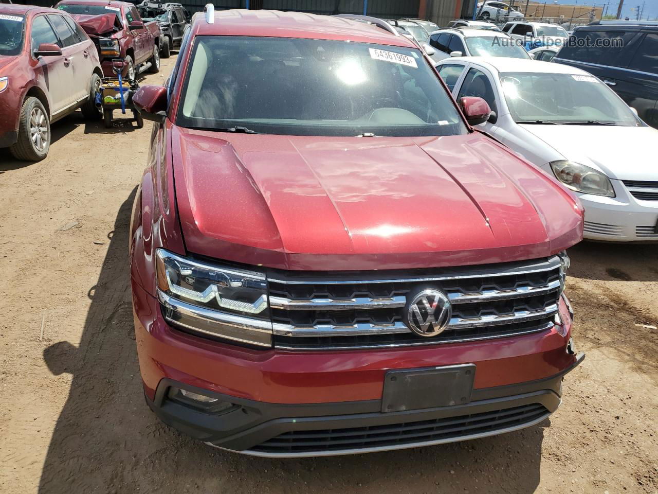 2018 Volkswagen Atlas Se Red vin: 1V2LR2CA6JC555097