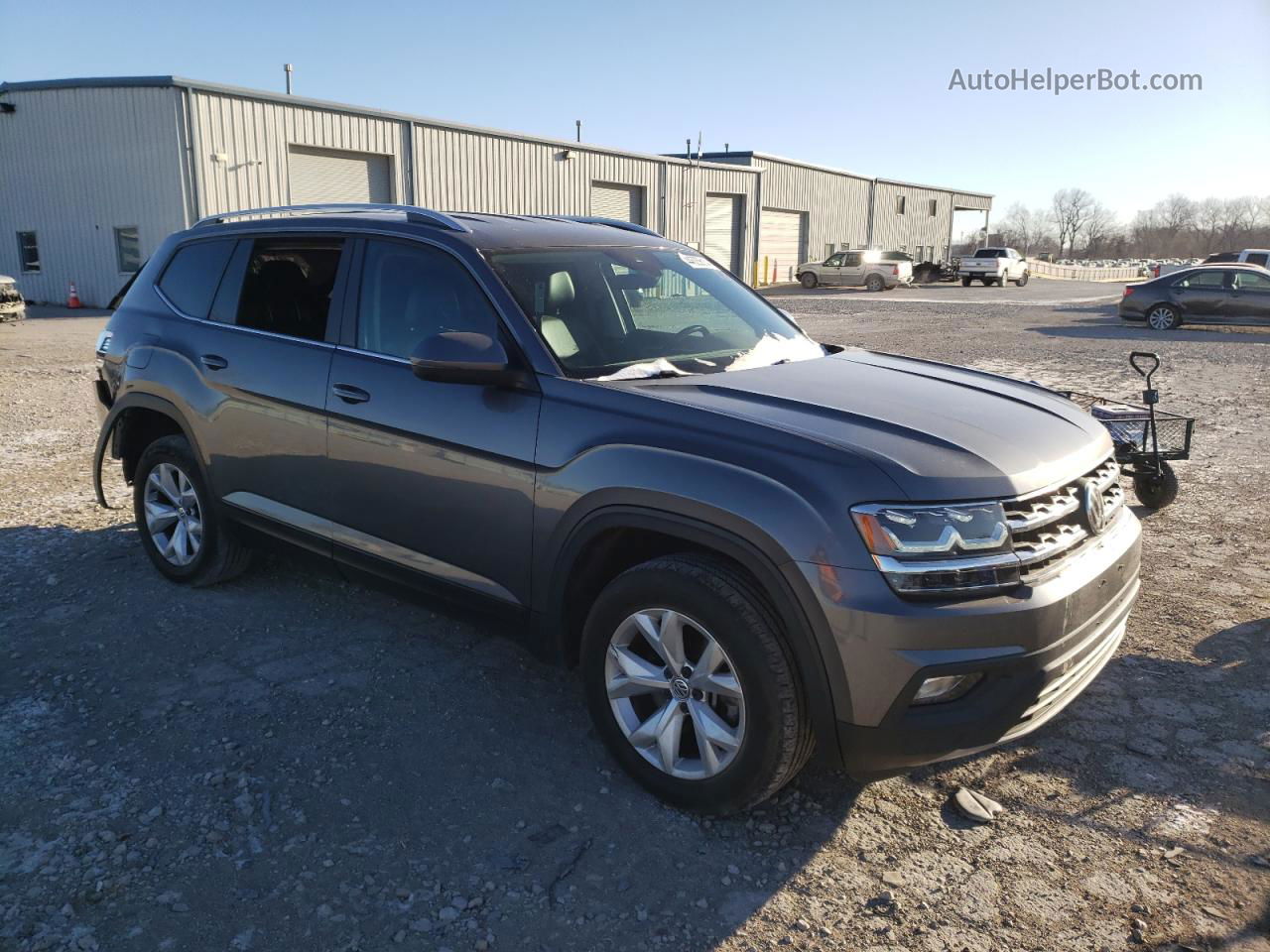 2018 Volkswagen Atlas Se Gray vin: 1V2LR2CA7JC510489