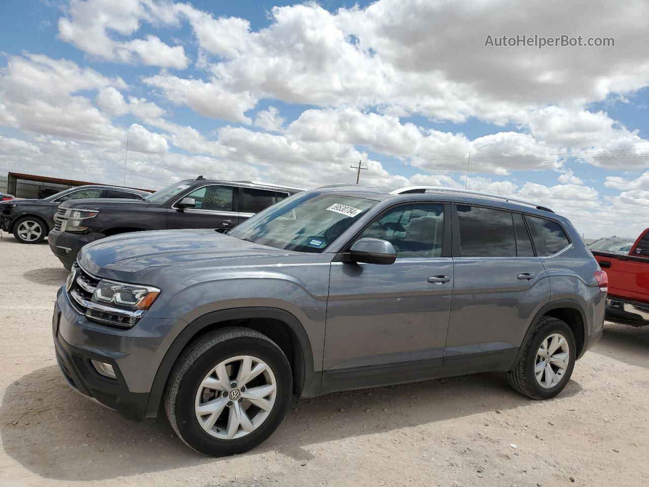 2018 Volkswagen Atlas Se Серый vin: 1V2LR2CA7JC541385