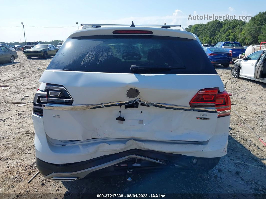 2018 Volkswagen Atlas 3.6l V6 Se White vin: 1V2LR2CA7JC555190