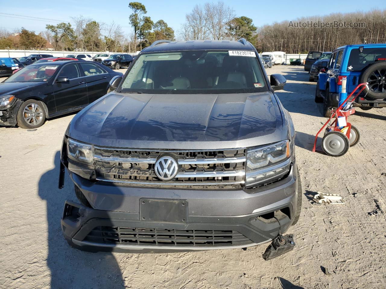 2018 Volkswagen Atlas Se Gray vin: 1V2LR2CAXJC539694