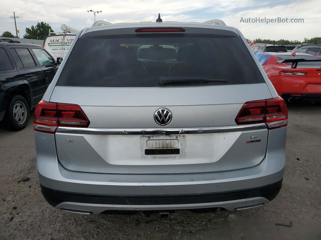 2018 Volkswagen Atlas Se Silver vin: 1V2LR2CAXJC550209