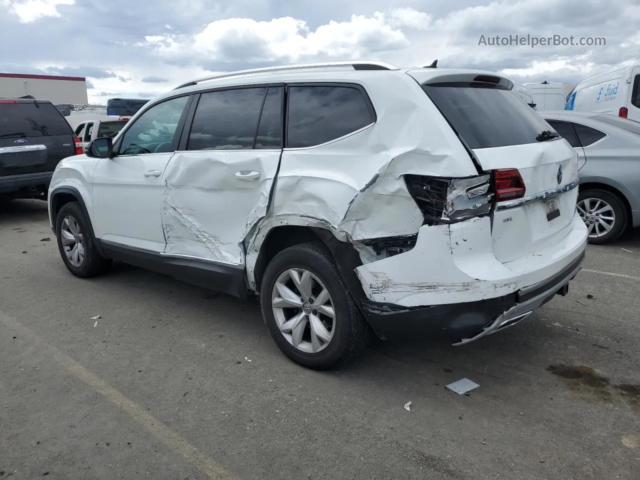 2018 Volkswagen Atlas Sel Белый vin: 1V2MR2CA0JC503985