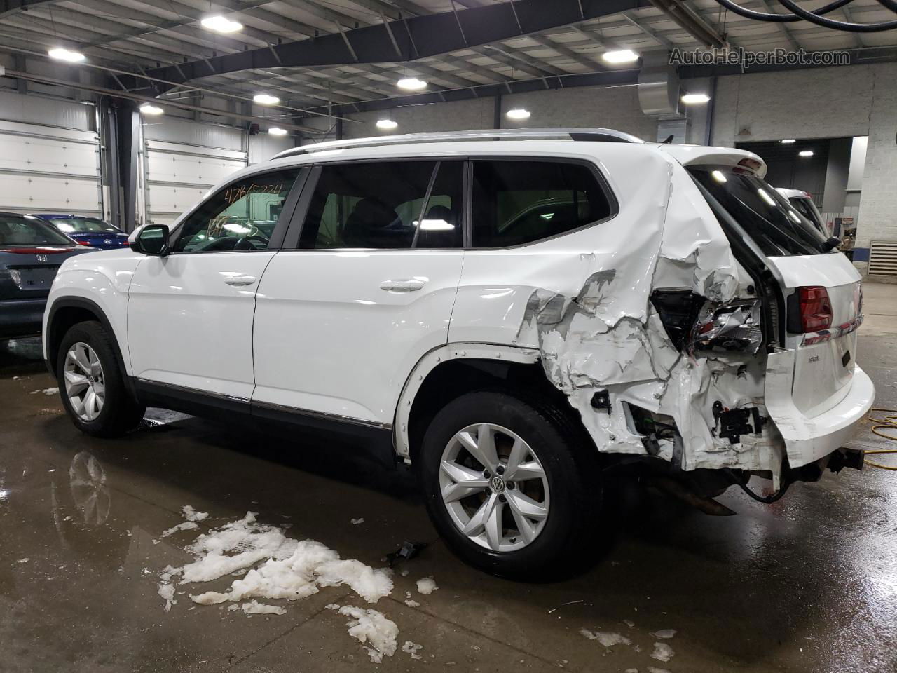 2018 Volkswagen Atlas Sel Белый vin: 1V2MR2CA2JC509187