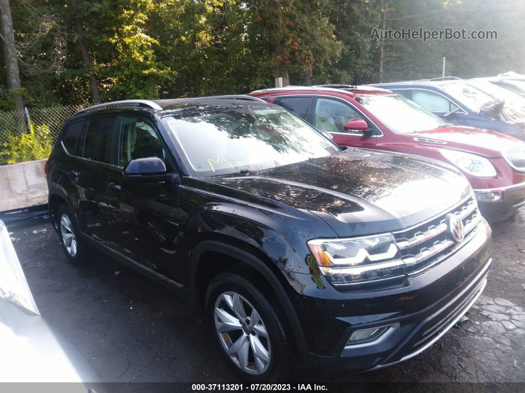 2018 Volkswagen Atlas 3.6l V6 Sel Black vin: 1V2MR2CA3JC535250