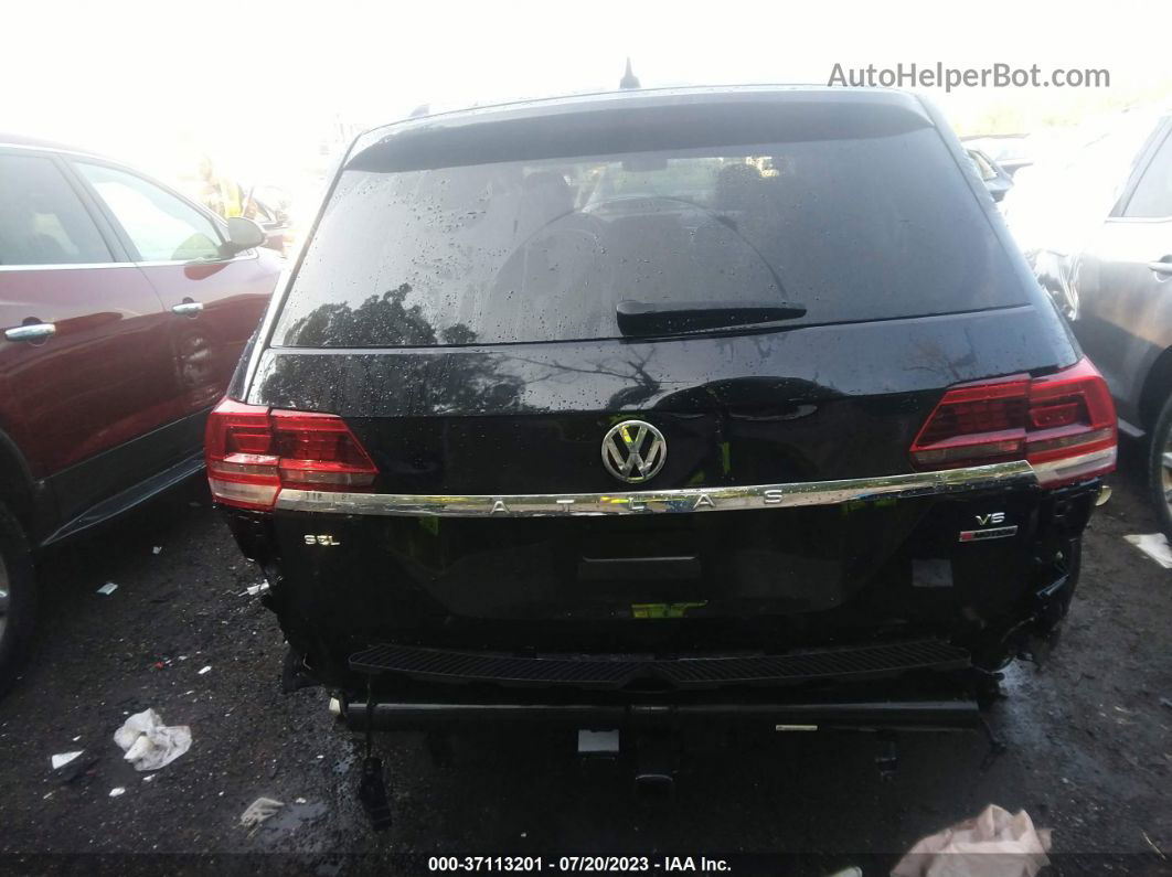 2018 Volkswagen Atlas 3.6l V6 Sel Black vin: 1V2MR2CA3JC535250