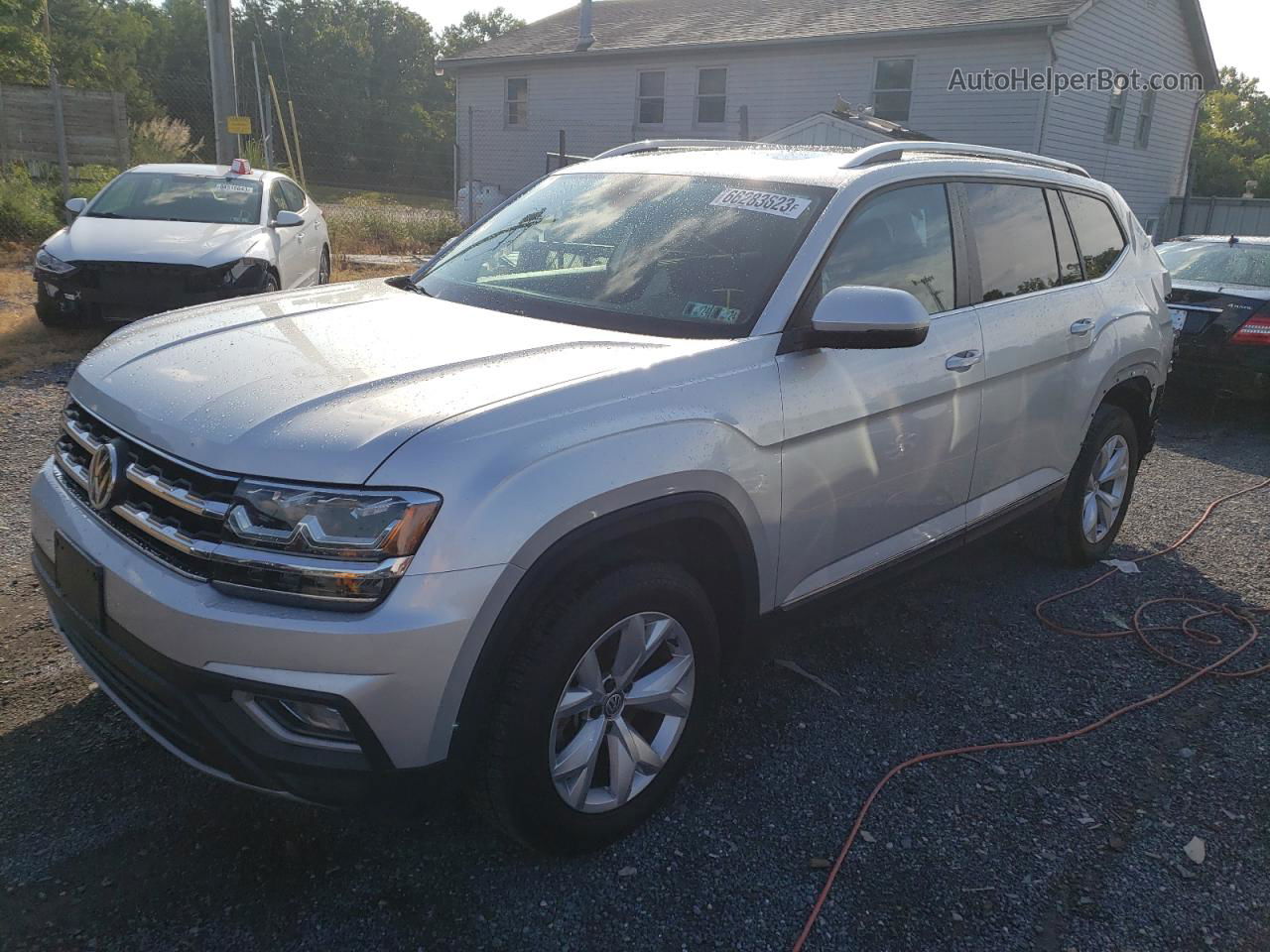 2018 Volkswagen Atlas Sel Silver vin: 1V2MR2CA3JC545731