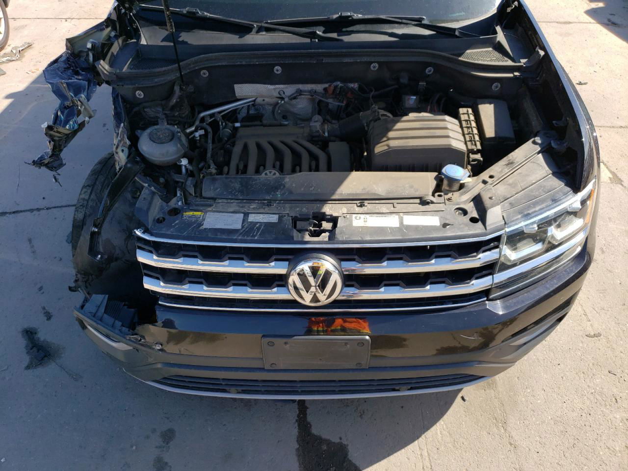 2018 Volkswagen Atlas Sel Черный vin: 1V2MR2CA5JC527408