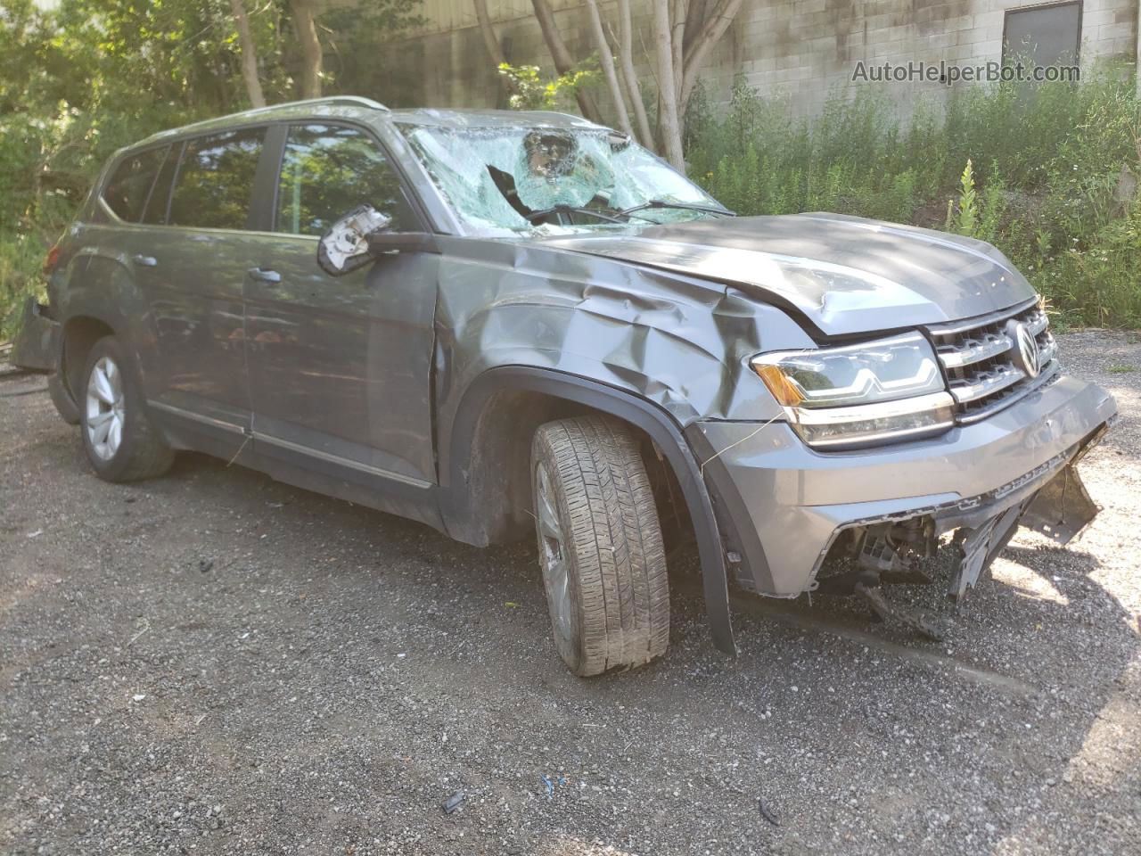 2018 Volkswagen Atlas Sel Gray vin: 1V2MR2CA6JC501397