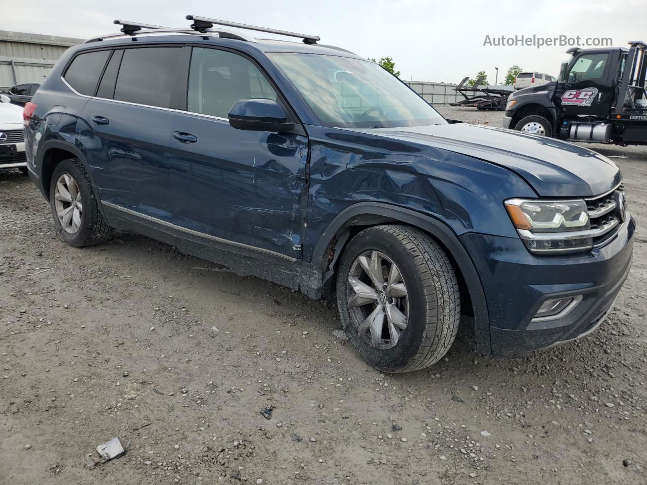 2018 Volkswagen Atlas Sel Blue vin: 1V2MR2CA6JC511007