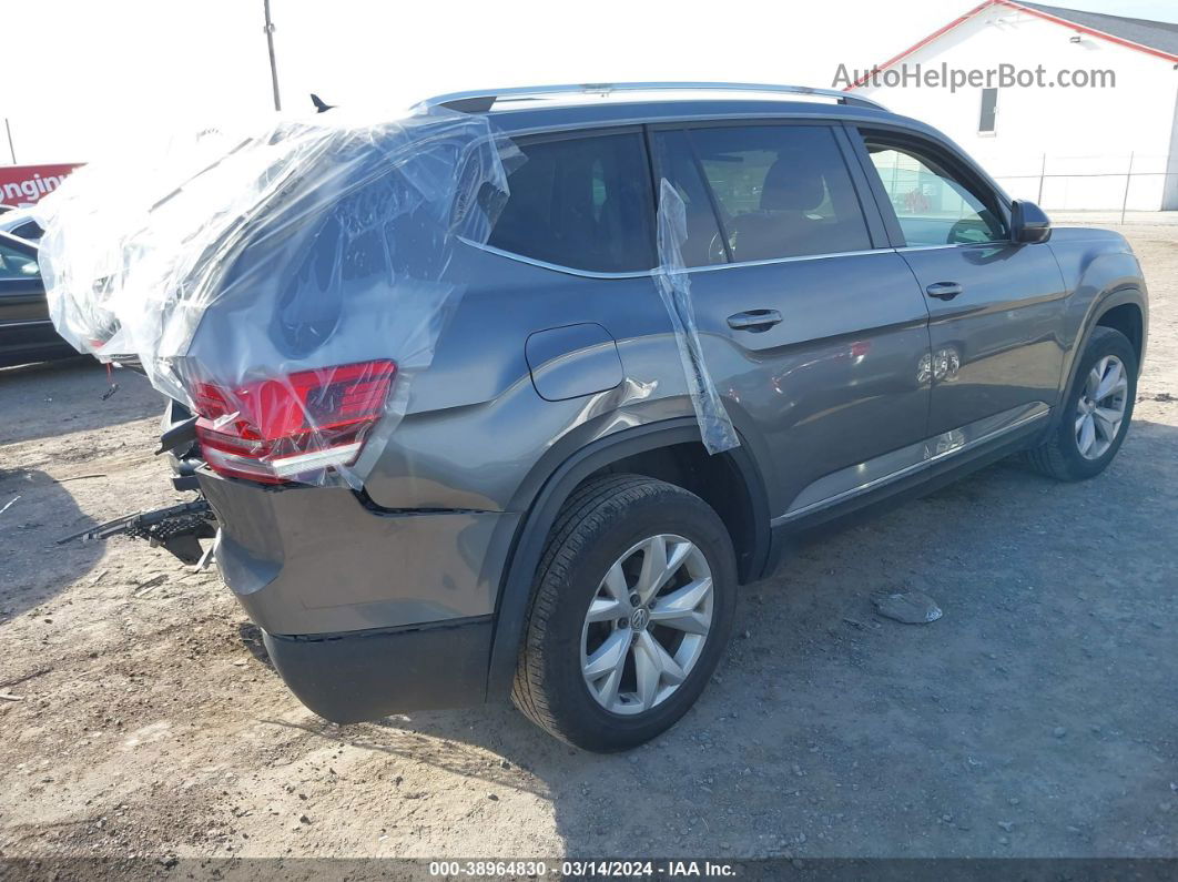 2018 Volkswagen Atlas 3.6l V6 Sel Gray vin: 1V2MR2CA7JC502462