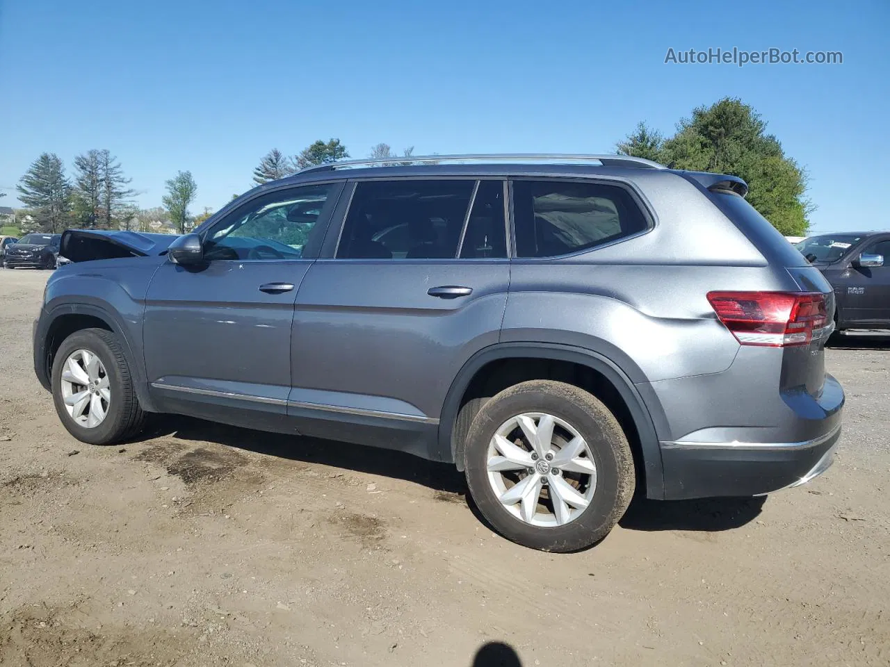 2018 Volkswagen Atlas Sel Gray vin: 1V2MR2CA7JC561043