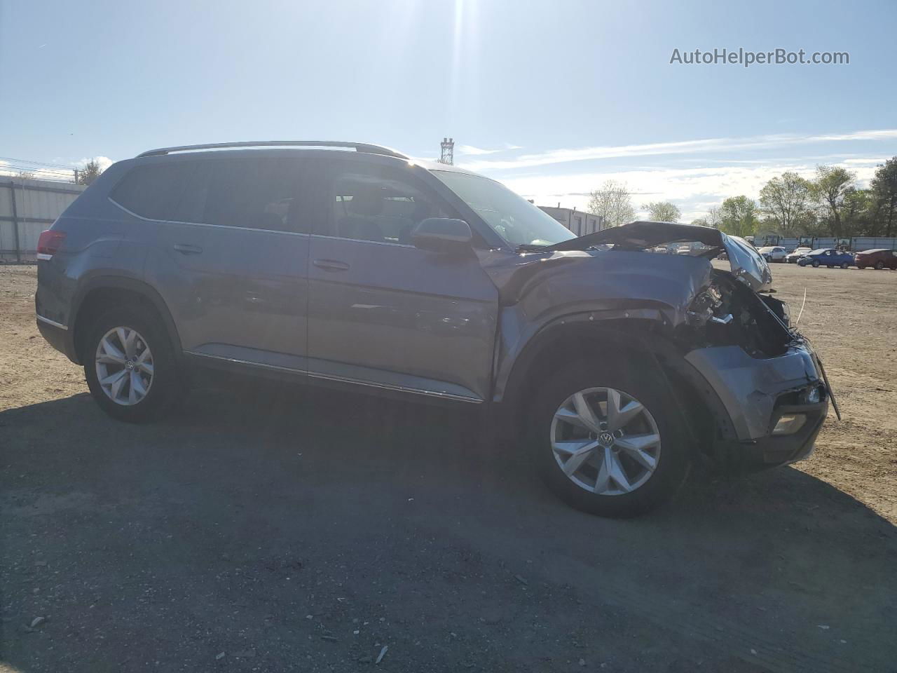 2018 Volkswagen Atlas Sel Gray vin: 1V2MR2CA7JC561043