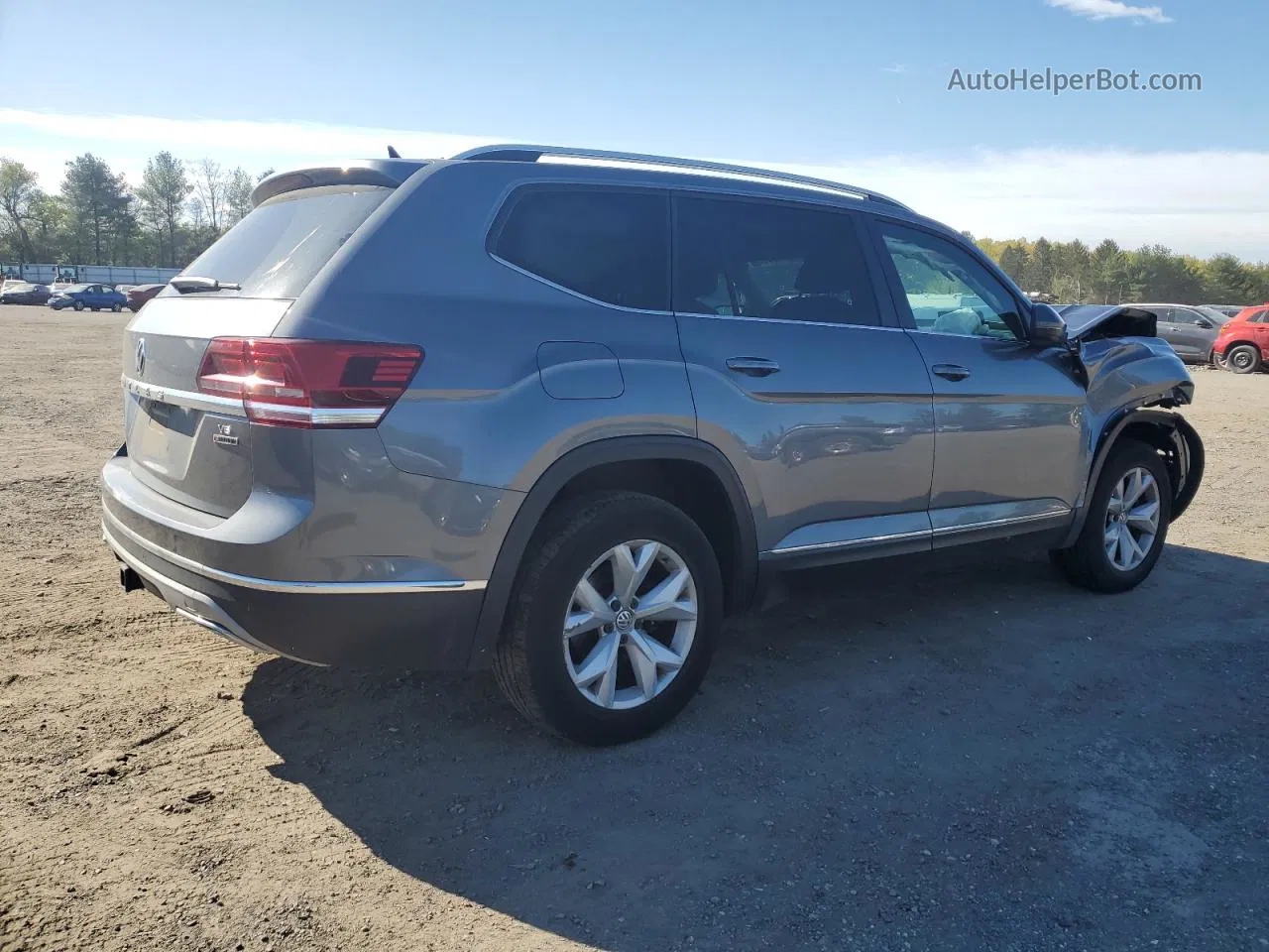 2018 Volkswagen Atlas Sel Gray vin: 1V2MR2CA7JC561043