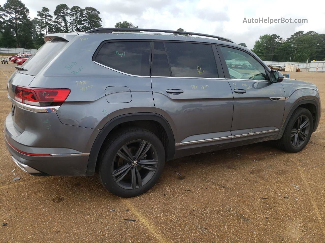 2021 Volkswagen Atlas Se Gray vin: 1V2MR2CA8MC584691