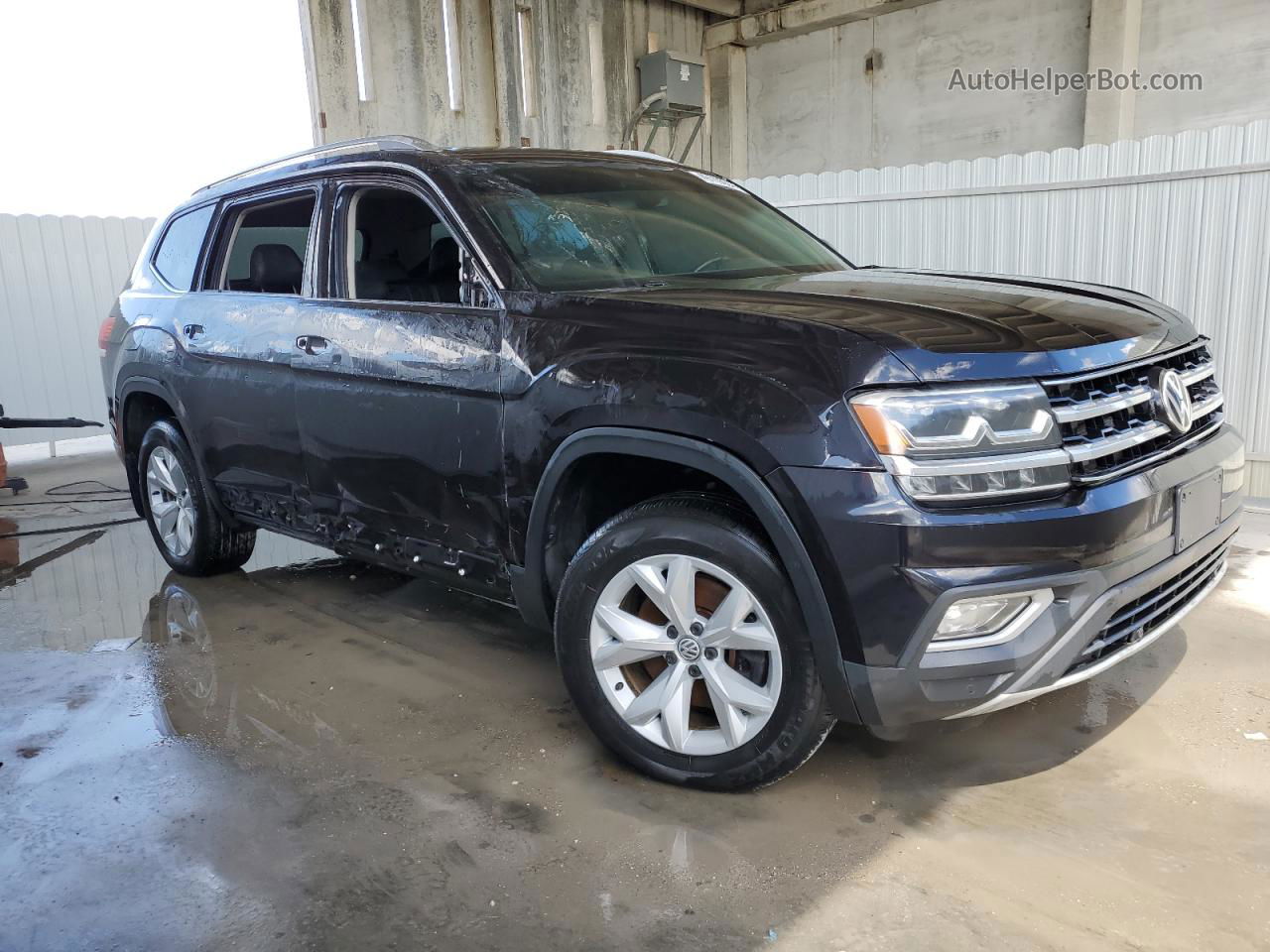 2018 Volkswagen Atlas Sel Black vin: 1V2MR2CA9JC522180