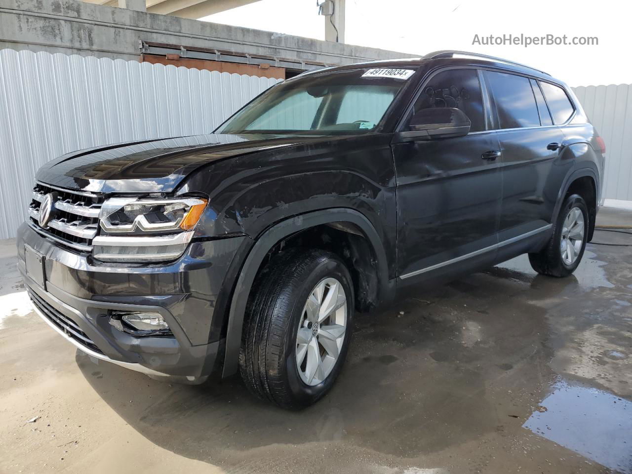 2018 Volkswagen Atlas Sel Black vin: 1V2MR2CA9JC522180